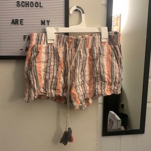 These striped boho shorts I never wore  they are great quality!